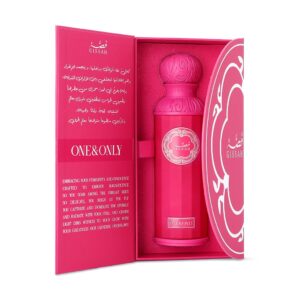 alt="Gissah One And Only perfume bottle – 200ml floral fruity fragrance" 