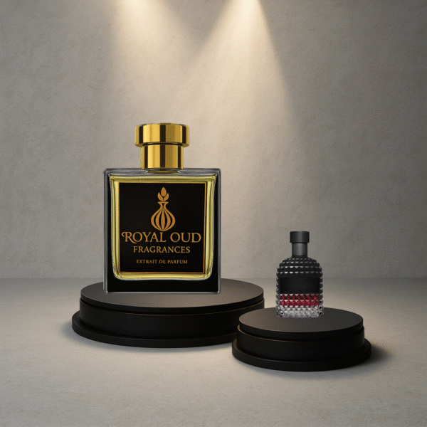 Royal Oud No. 41 Inspired by Uomo Intense perfume – men’s fragrance with vanilla, lavender, and vetiver.