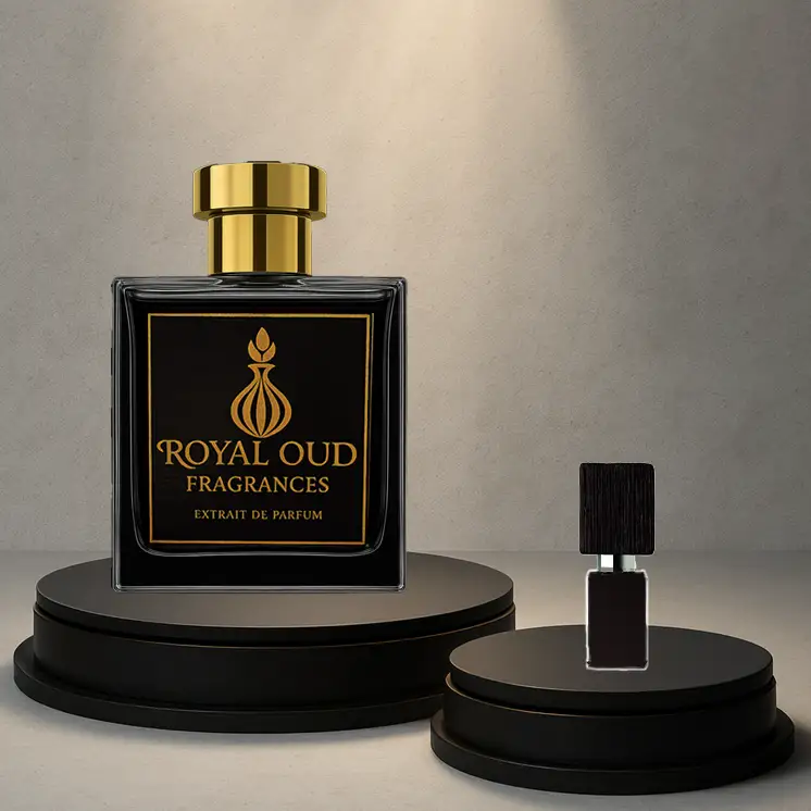 Royal Oud No. 8 Inspired by Black Afgano perfume bottle – luxury unisex scent