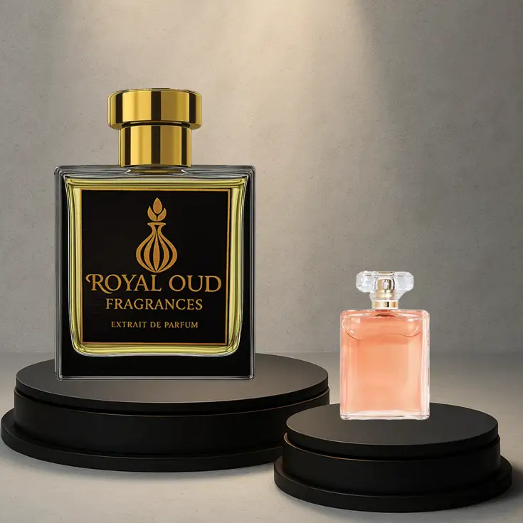 Royal Oud No. 43 Inspired by Mademoiselle perfume – women’s fragrance with orange blossom, rose, and vanilla.