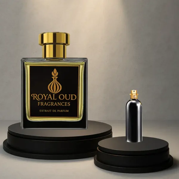 Royal Oud No. 53 Smells Like Arabians Tonka perfume – unisex fragrance with saffron, oud, and tonka bean.