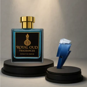 Royal Oud No. 55 Smells Like Bad Boy Cobalt perfume – men’s fragrance with lavender, plum, cedar, and vetiver.