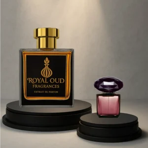 Royal Oud No. 63 Smells Like Crystal Noir perfume – women’s fragrance with pepper, coconut, and sandalwood.