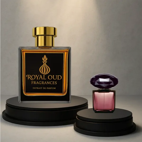 Royal Oud No. 63 Smells Like Crystal Noir perfume – women’s fragrance with pepper, coconut, and sandalwood.