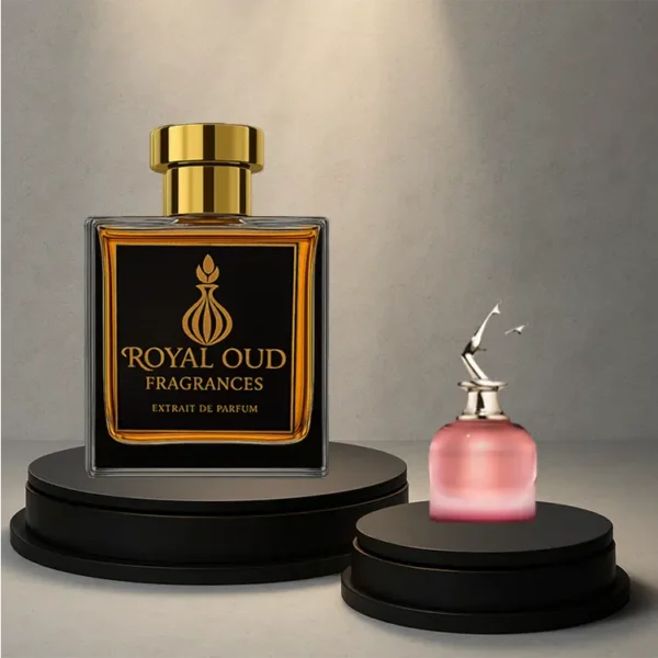 Royal Oud No. 59 Smells Like Scandal by Night perfume – women’s fragrance with honey, cherry, and vanilla.