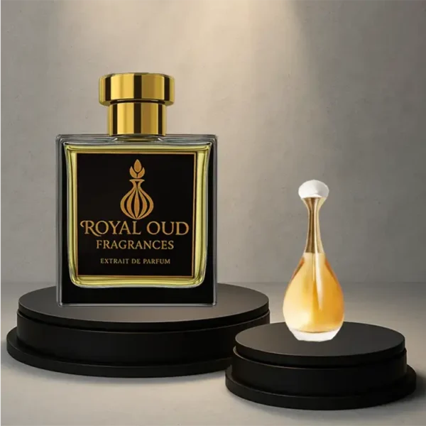 Royal Oud No. 67 Smells Like J’adore perfume – women’s fragrance with pear, jasmine, and vanilla.