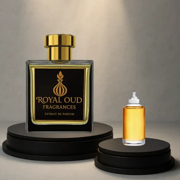 Royal Oud No. 54 Smells Like By The Fireplace perfume – unisex fragrance with clove, chestnut, and vanilla.