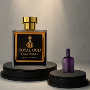 Royal Oud No. 50 Smells Like Velvet Orchid perfume – women’s fragrance with rum, honey, and black orchid.