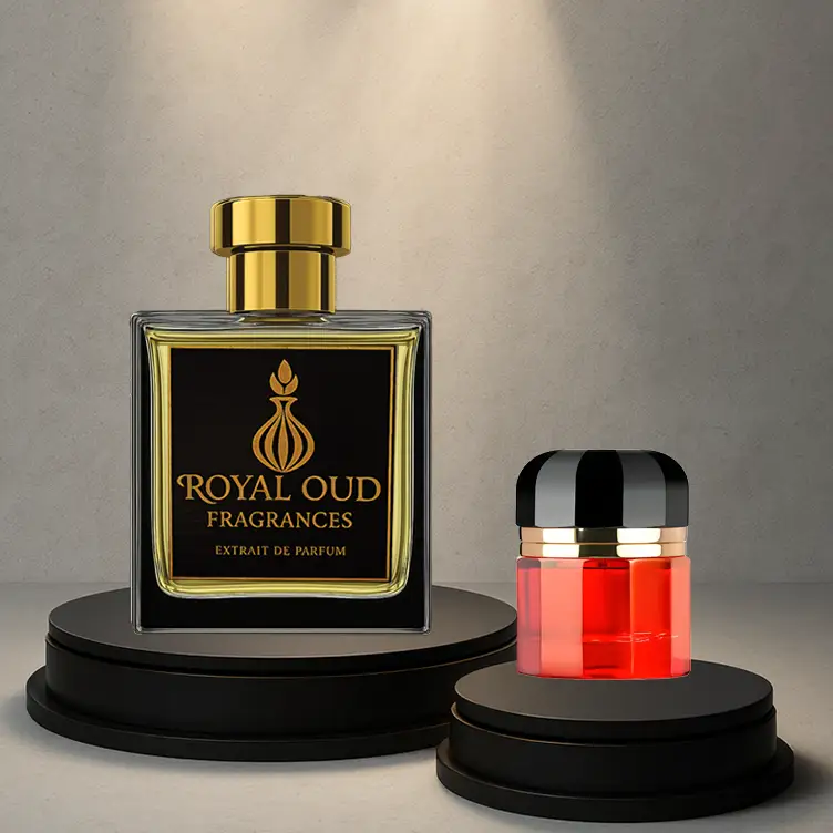 Royal Oud No. 87 Smells Like Flamenco perfume – unisex fragrance with raspberry, violet, florals, and woody notes.