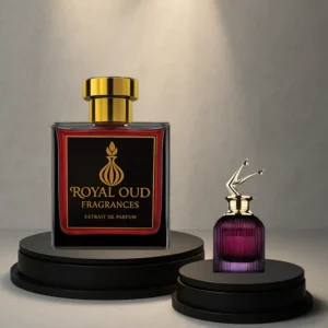 DIY Perfumes in Windsor. Royal Oud No. 95 Smells Like Scandal Intense perfume – women’s fragrance with cardamom, ylang-ylang, and vanilla.