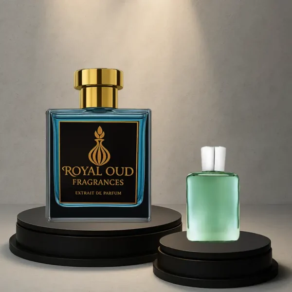 Royal Oud No. 70 Smells Like Greenely perfume – unisex fragrance with green apple, bergamot, and oakmoss.