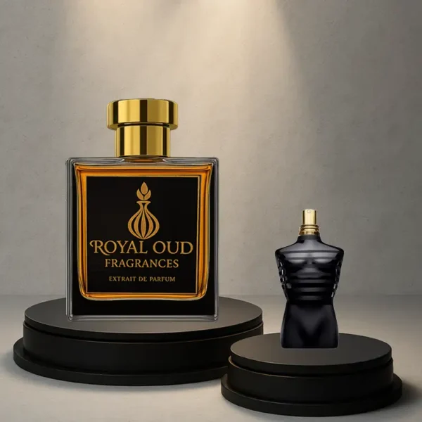 Royal Oud No. 73 Smells Like Le Male Le Parfum perfume – men’s fragrance with cardamom, iris, and vanilla.